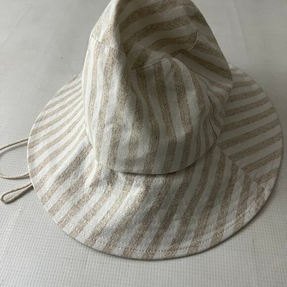 Wyeth Cotton Linen Stripe Bucket Hat Women One Size NEW main image 10